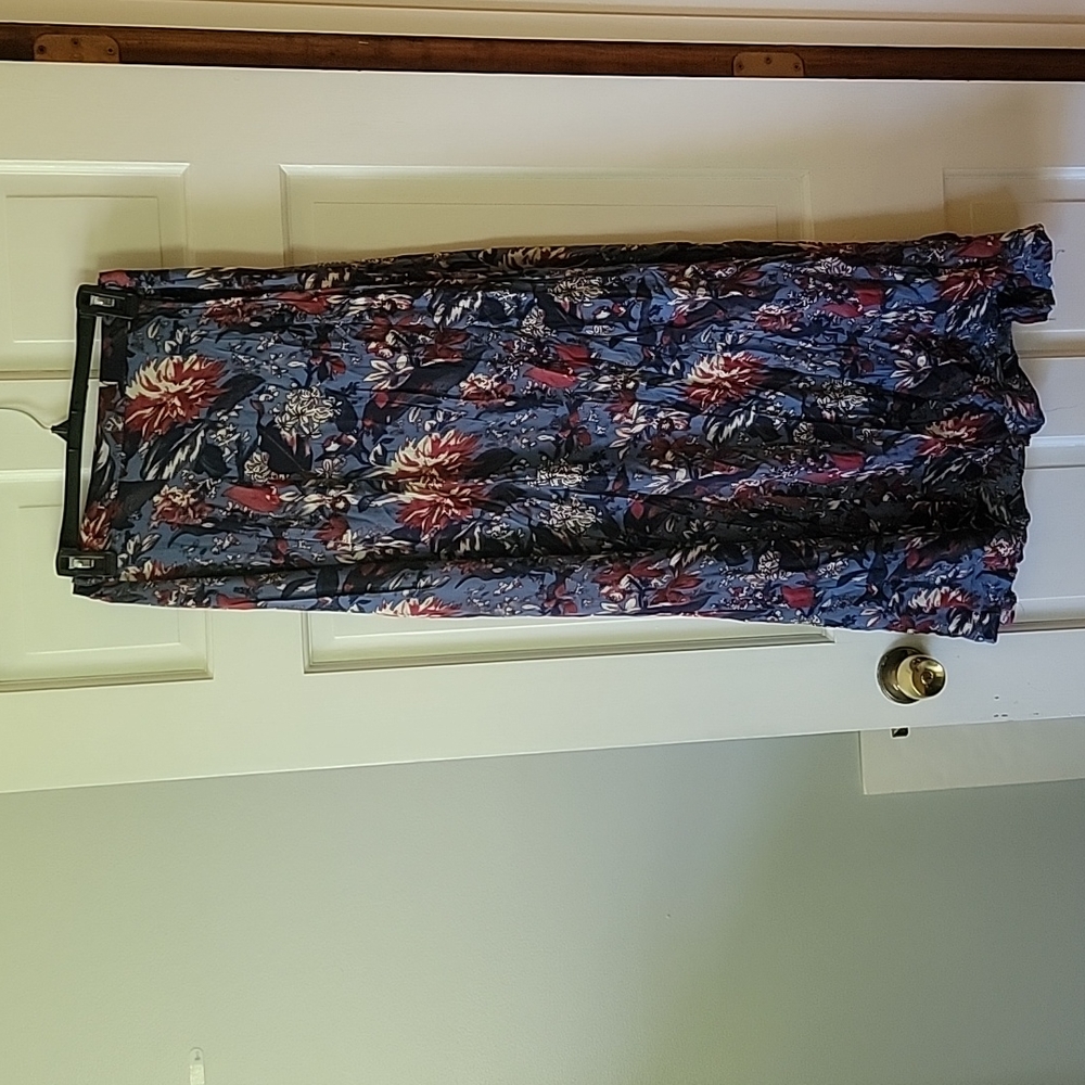 Honey Punch Floral Maxi Skirt Size Large